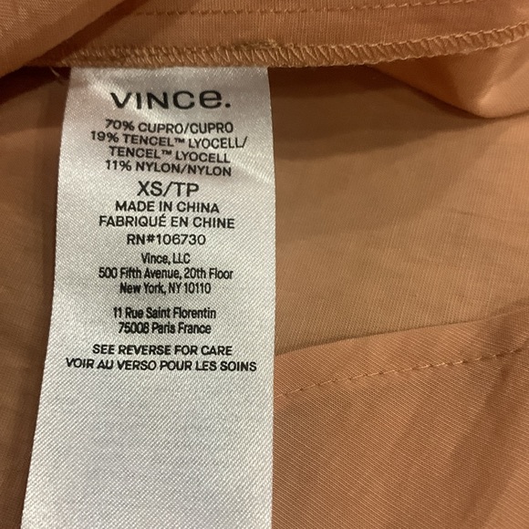 NWT Vince Relaxed Band Collar Blouse Size X-Small - Picture 7 of 9